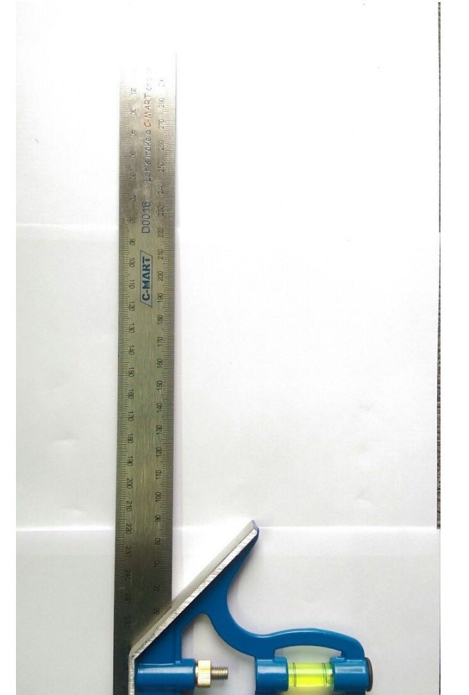 Thước ke góc dài 30cm có kèm thước thủy C-Mart