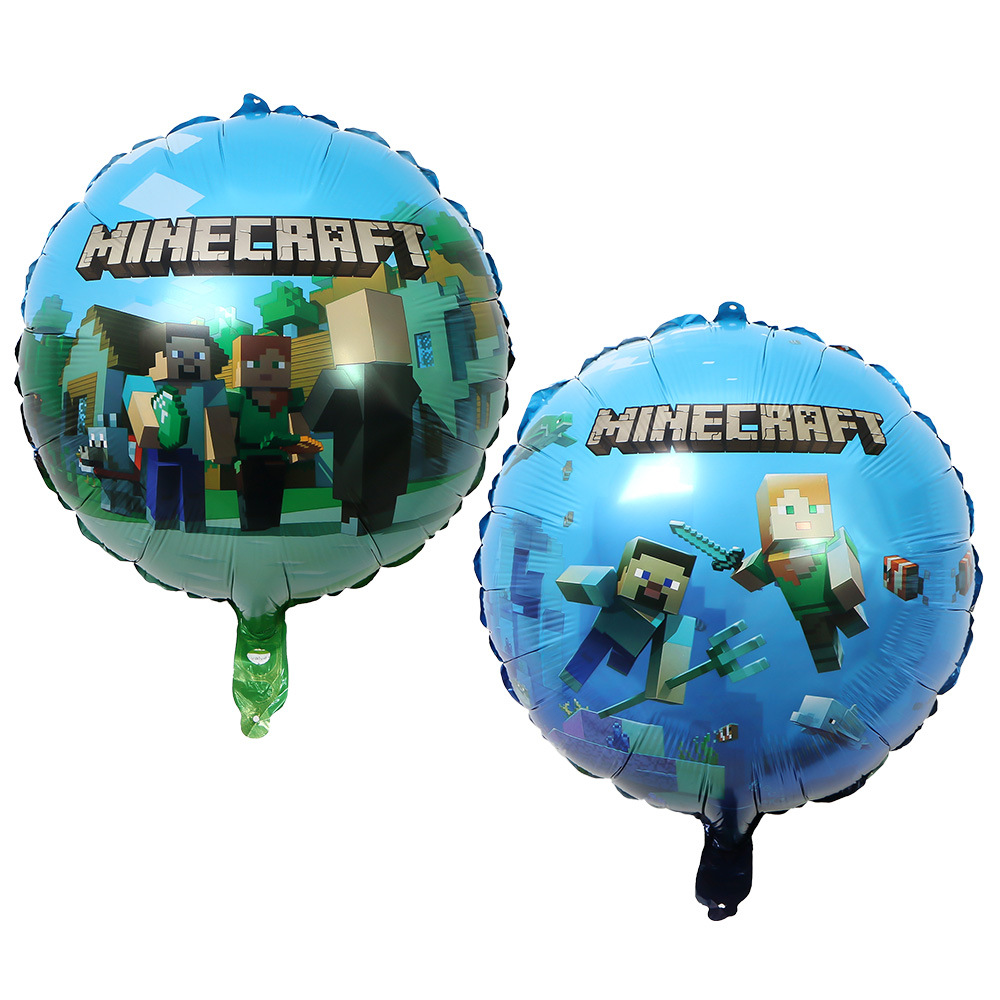 Bóng bay nhôm trang trí cho bữa tiệc trò chơi nóng amazon minecraft bóng bay trò chơi pixel wars