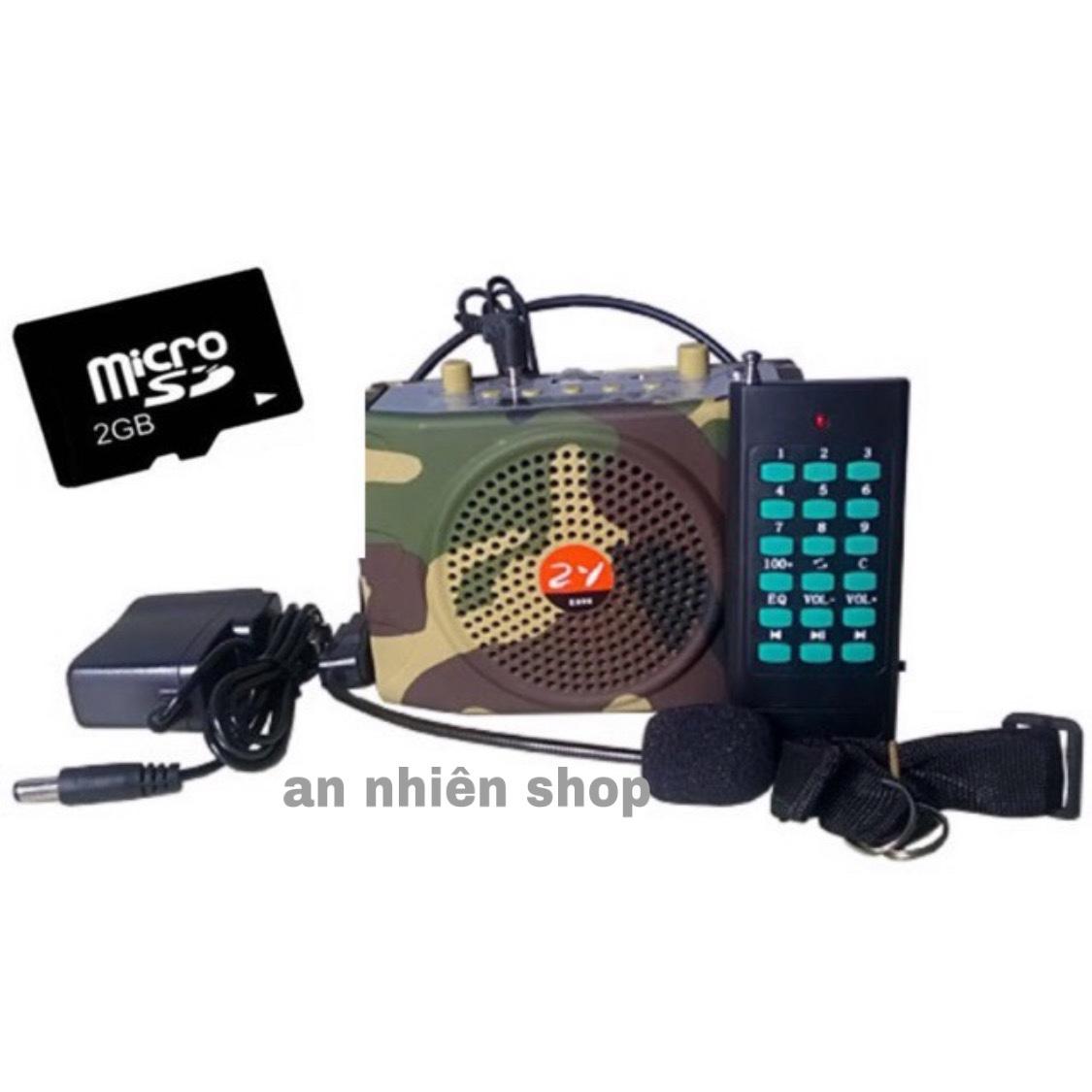 loa bẫy chim e898 và thẻ nhớ có tiếng chim hót