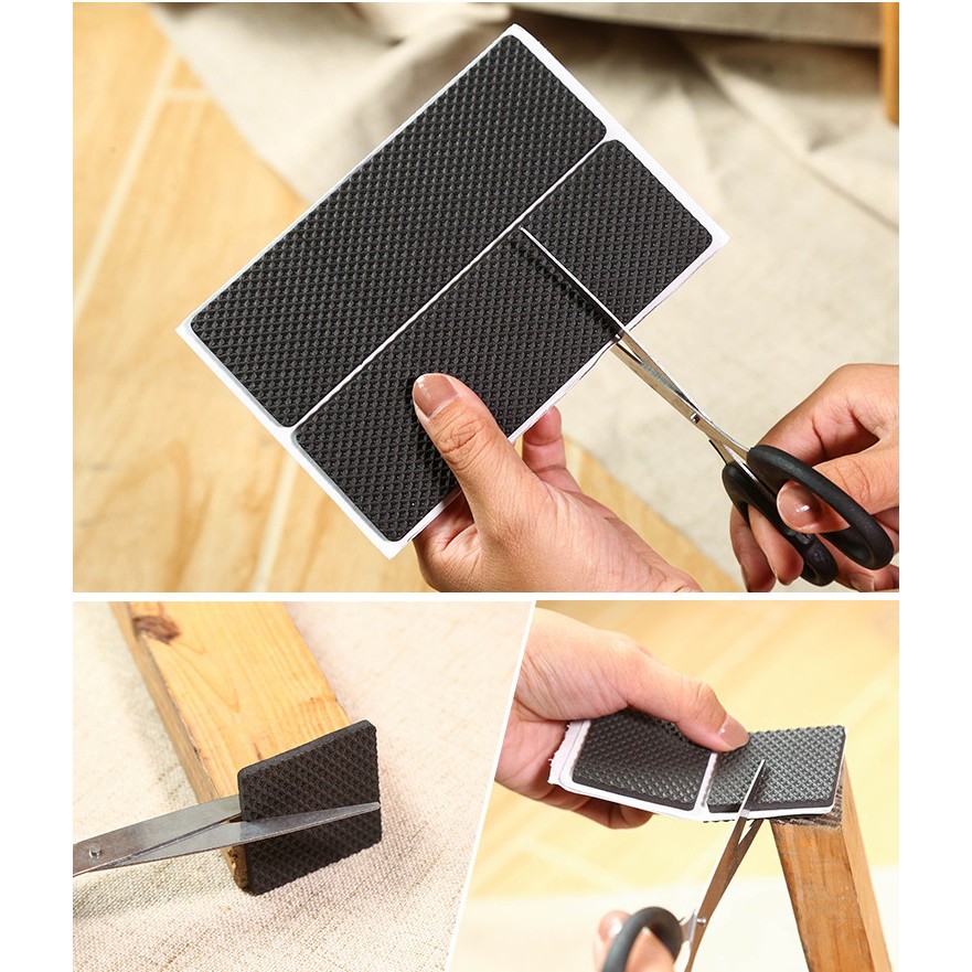 Vỉ 4 miếng lót chân bàn ghế 15 x 5cm