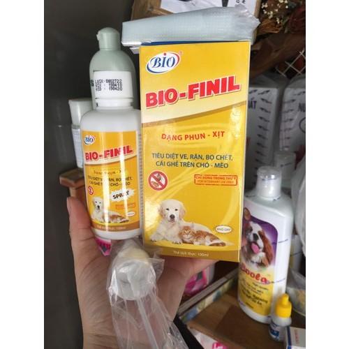 Bio Finil 100ml xịt ve rận bọ chét