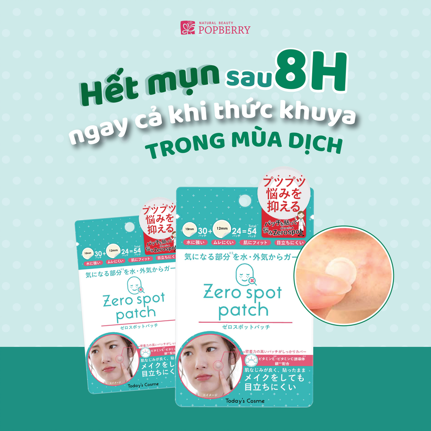 Miếng Dán Mụn Zero Spot Patch (54 miếng)