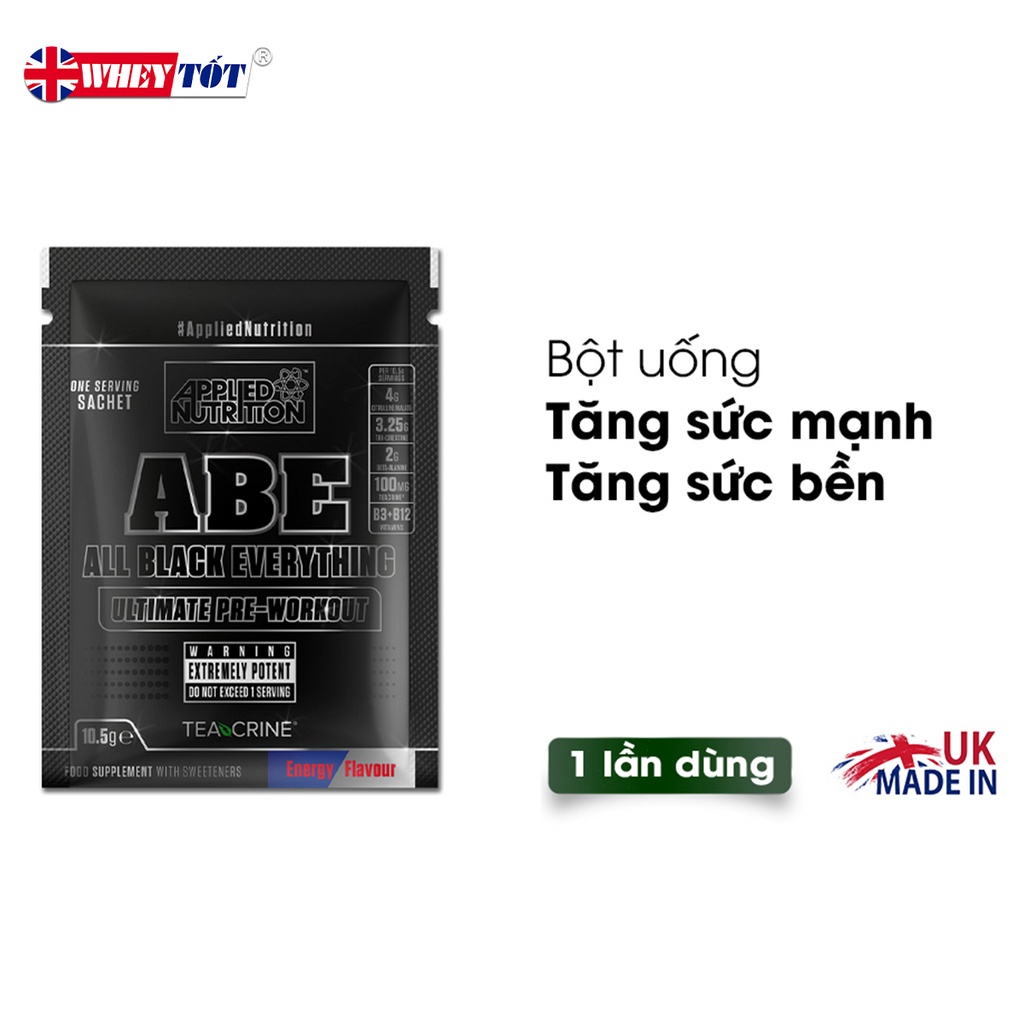 Bột Applied Nutrition ABE - Ultimate Pre Workout Sample Sachet Hỗ trợ tập luyện thể thao