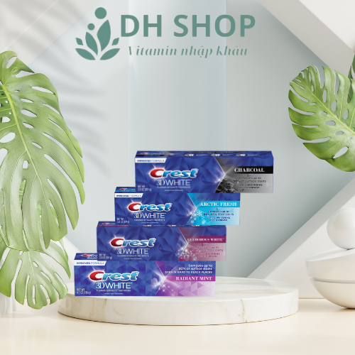 Kem đánh răng trắng răng CRest 3D White 107g - DHShop