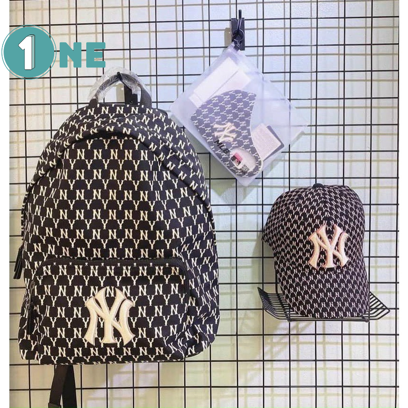 Balo MLB NY Tiêu Chuẩn Hàn Quốc  Cao Cấp Full Tag