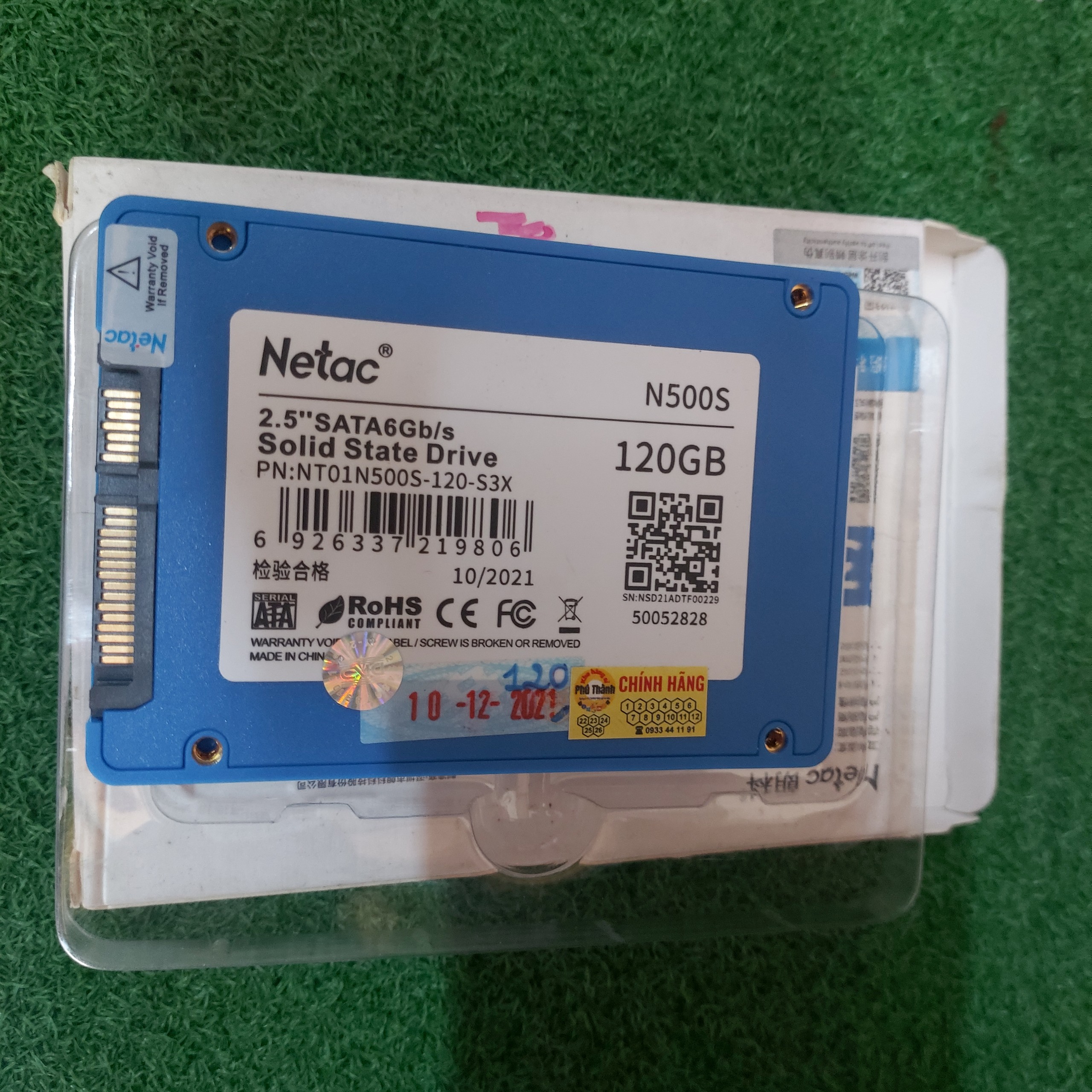 Ổ cứng SSD 120GB Netac có win 10 2.5 Sata 6Gbs chính hãng mới bảo hành 3