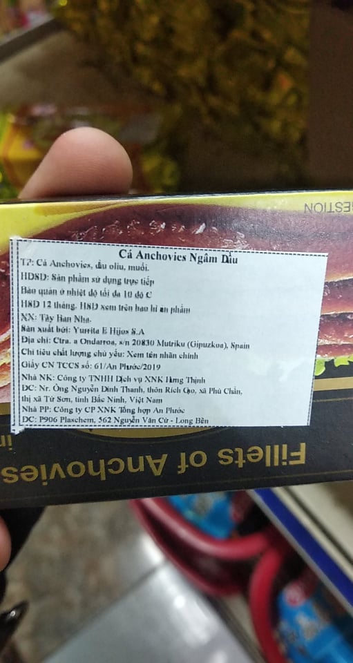 Cá Mắm Anchovies phi lê Ngâm Dầu 50g Lorea