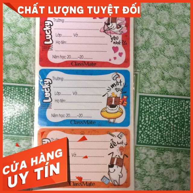1 Tập Nhãn vở classmate 15 Cái