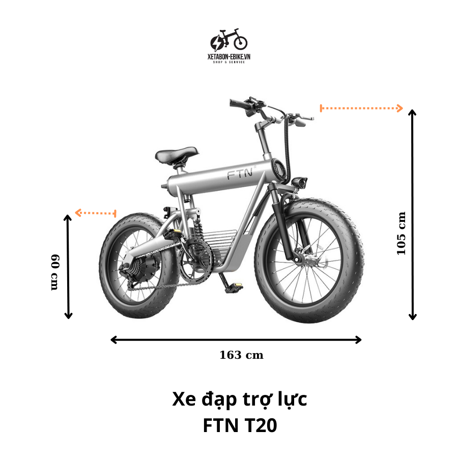Xe Đạp Điện Trợ lực FTN T20 Thể Thao