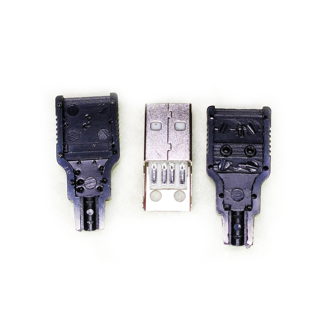 Combo 2 hoặc 5 Jack Đực USB tự hàn
