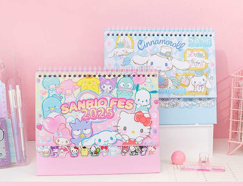 🌸LỊCH ĐỂ BÀN HELLO KITTY KUROMI SANRIO FRIENDS