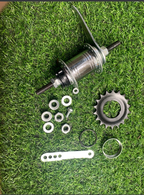 Cụm phanh chân phanh đạp ngược xe đạp Fixed Gear 36 lỗ
