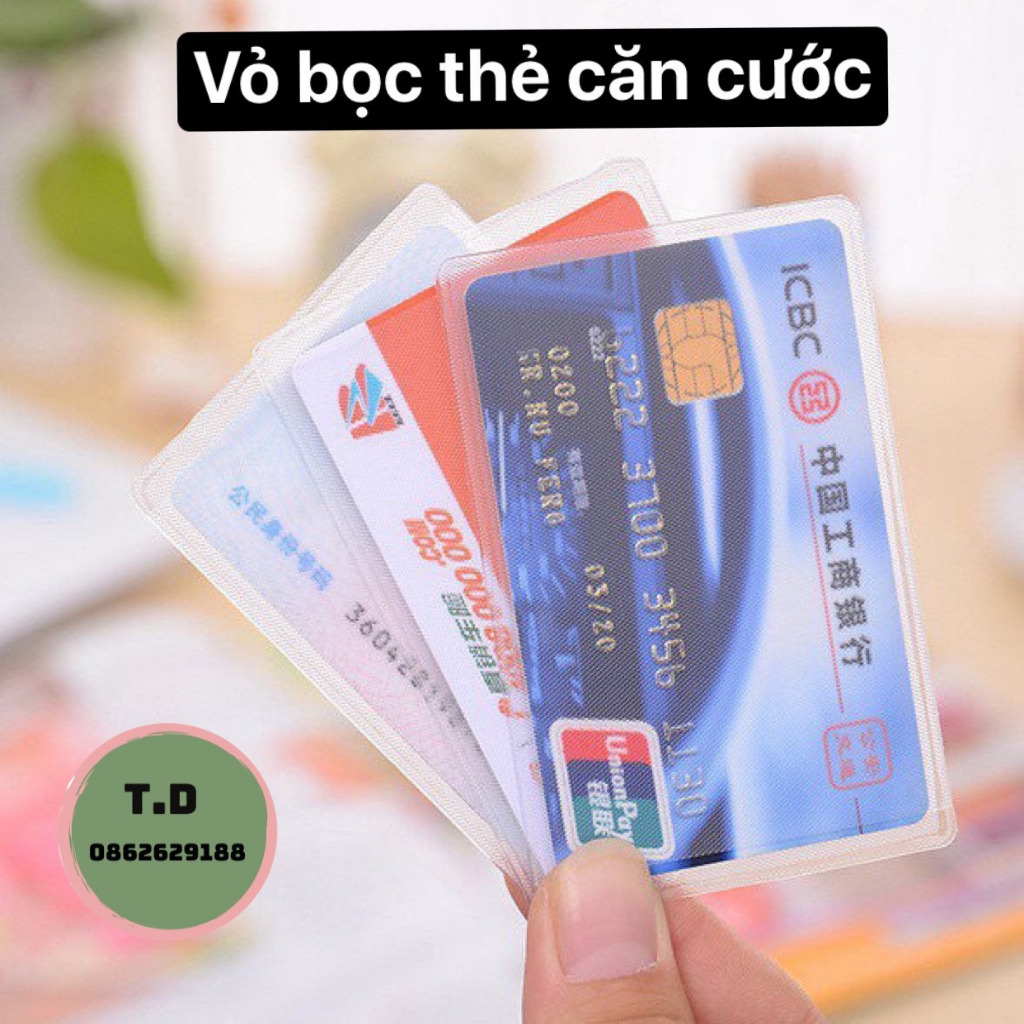 Vỏ bọc thẻ ngân hàng, thẻ cccd, thẻ sinh viên - td2256