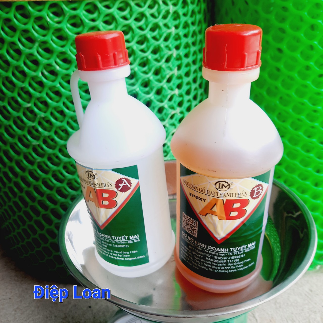 Keo AB dán gỗ EPOXY 800gam ( 400gam keo A + 400gam keo B)