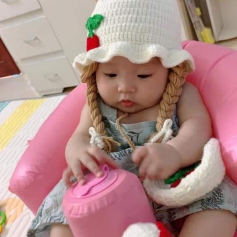 NÓN LEN CHERRY CHO BÉ SIÊU CƯNG ❣️