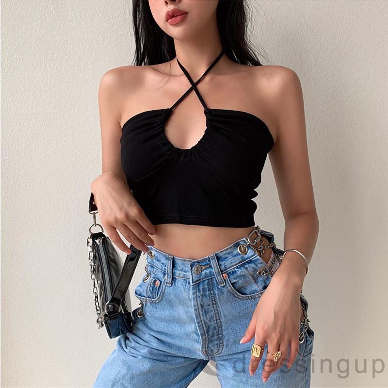 Áo Croptop Ống Khoen Ngực A5140