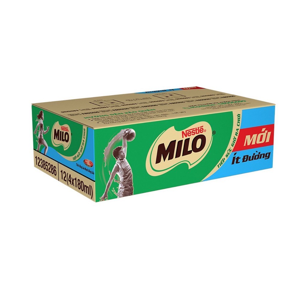 sữa milo ít đường 48*180ml