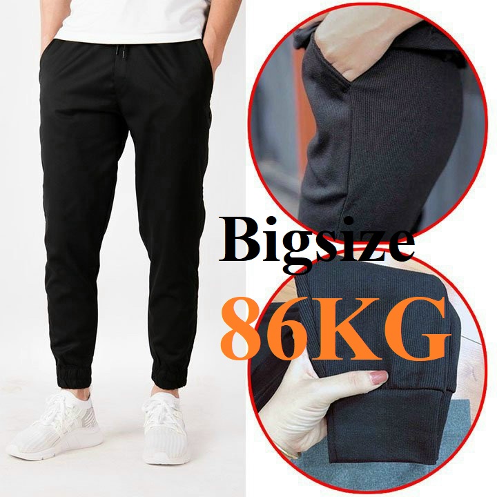 Quần Jogger Nam Chất Thun Tăm Dày Kiểu Dáng Thời Trang thể thao khỏe khoắn nam tính có Bigsize tới 90KG