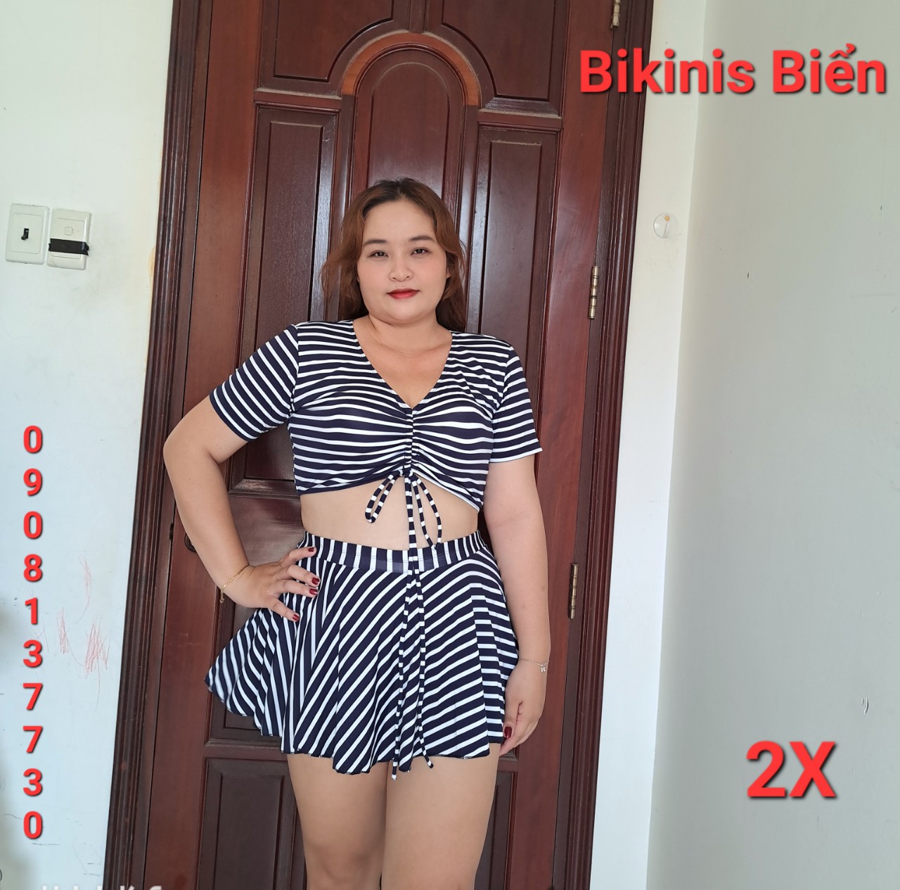 Bikini bigsize áo rút(60-90kg)