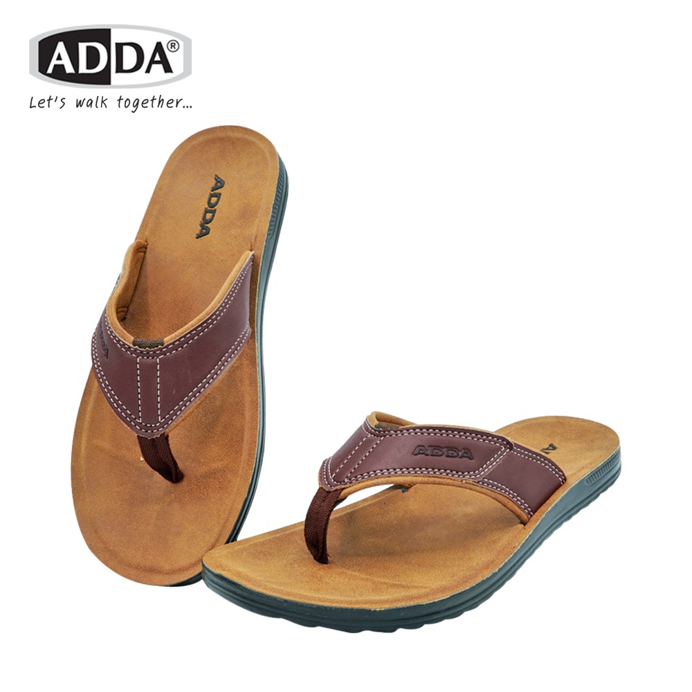 [ADDA]Dép Kẹp Da Nam Model 72F03M1 แท้จริง Adda Nhập Thái Lan(Size39-43)