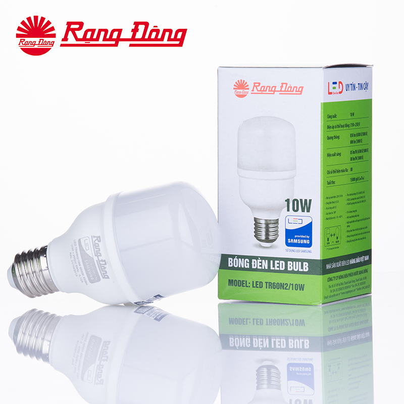 Bóng đèn Led Bulb trụ TR60N2 10W Rạng Đông
