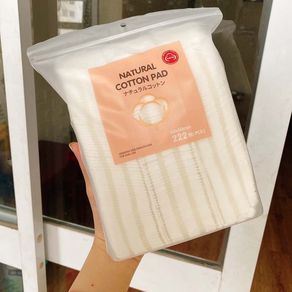 Combo 2 bịch bông tẩy trang 222 miếng - Natural Cotton Pads