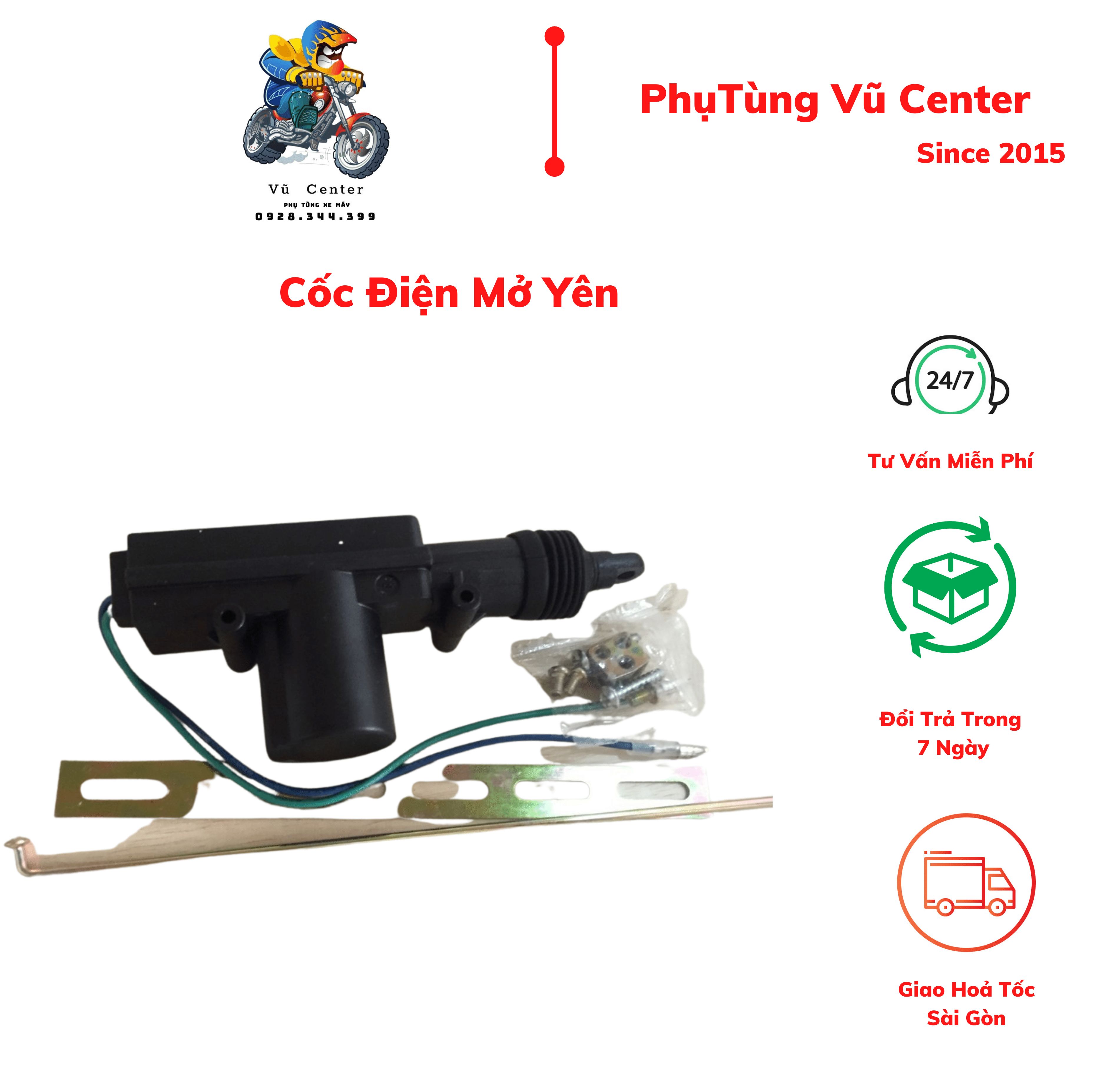 [HCM] Cốc điện mở yên xe gắn máy [ Chuột rút ]