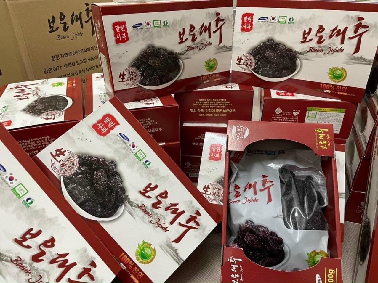 Mứt táo đen khô Hàn Quốc