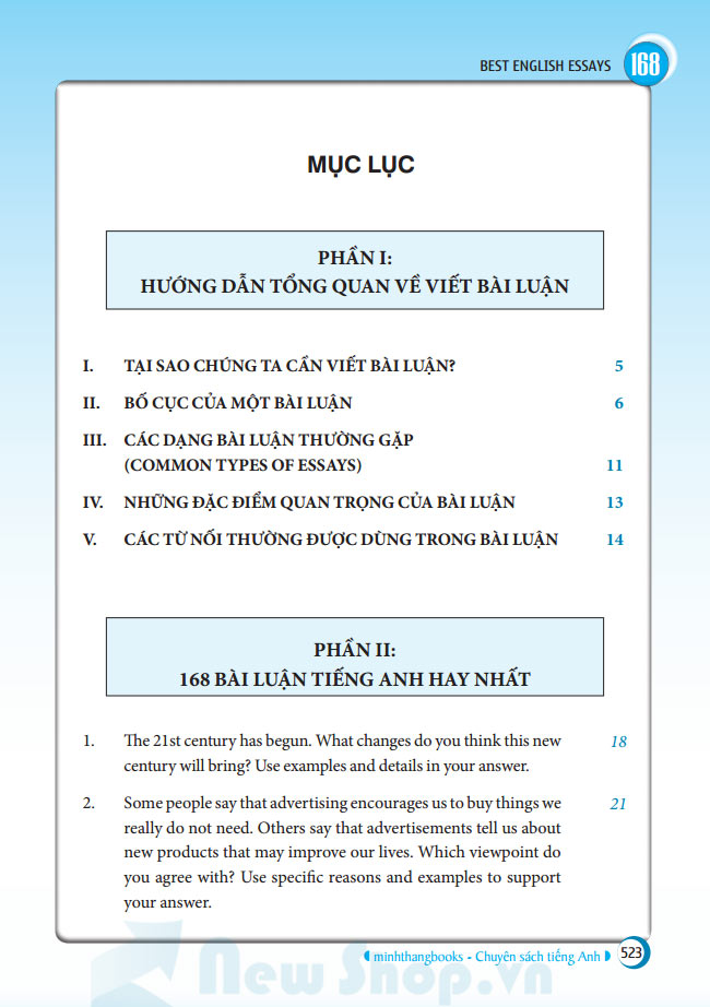 THE LANGMASTER - 168 BÀI LUẬN TIẾNG ANH HAY NHẤT