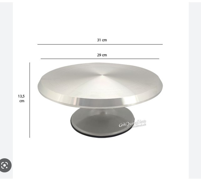 Bàn xoay inox cao