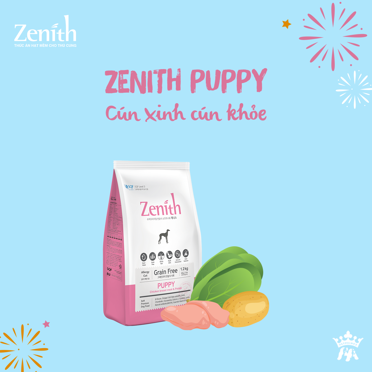 [HCM]ZENITH PUPPY HẠT MỀM CHO CHÓ CON