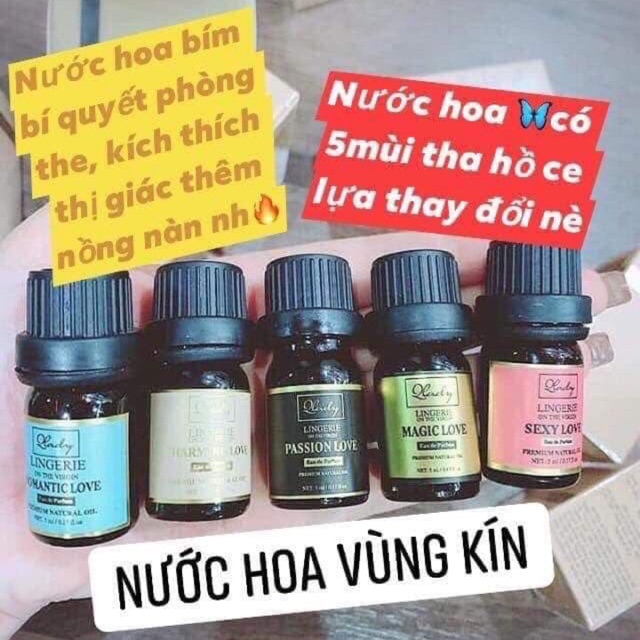 [BÁN LẺ GIÁ GỐC] Tinh Dầu Nước hoa Vùng kín Qlady- dịu nhẹ thơm lâu an toàn- chính hãng bao test