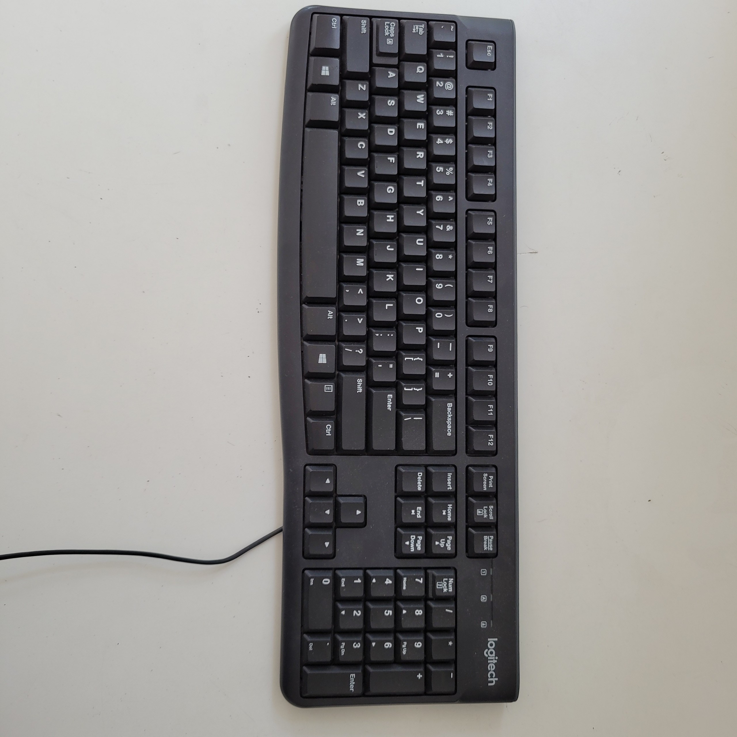 Bàn phím có dây Logitech K120 USB hàng đã qua sử dụng