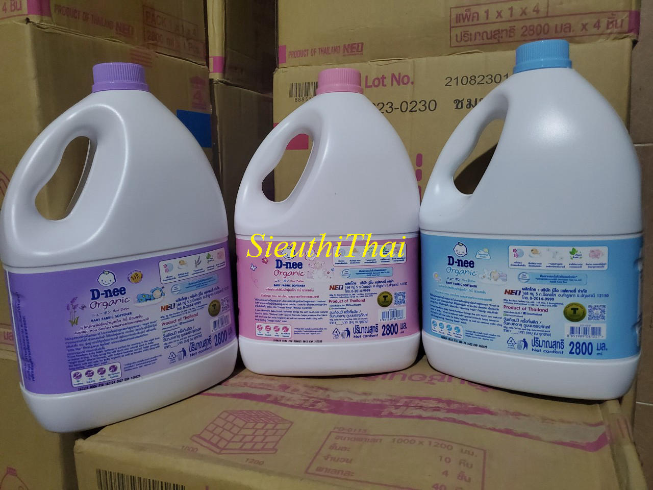 Nước xả màu Tím Dnee 2800ml Thái Lan