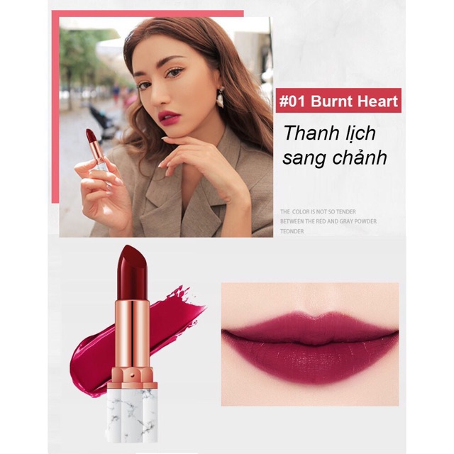 [HCM]Son Thỏi Vân Đá - Son Thỏi Siêu Mịn Môi Senana