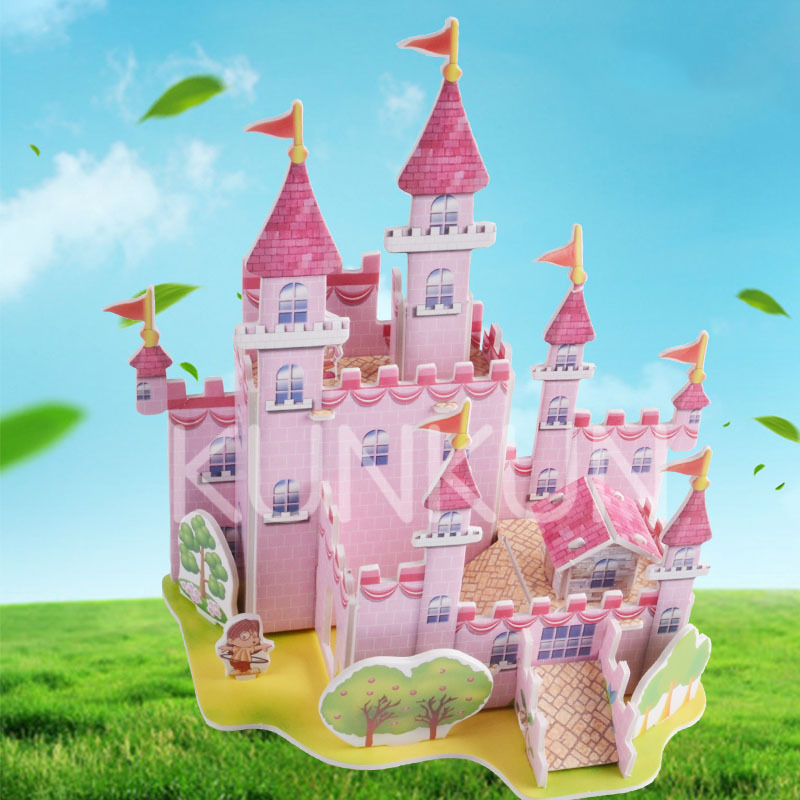 Đồ chơi nhà mô hình 3D bằng xốp cho bé