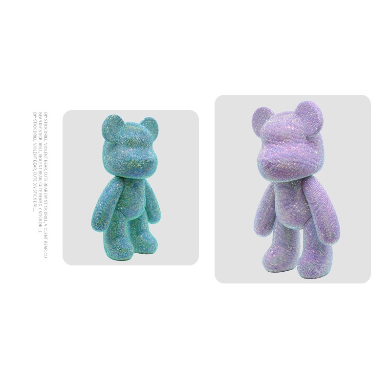【Hà Nội】23CM Bearbrick Gấu đính đá thời thượng handmade cho bé và mọi lứa tuổi