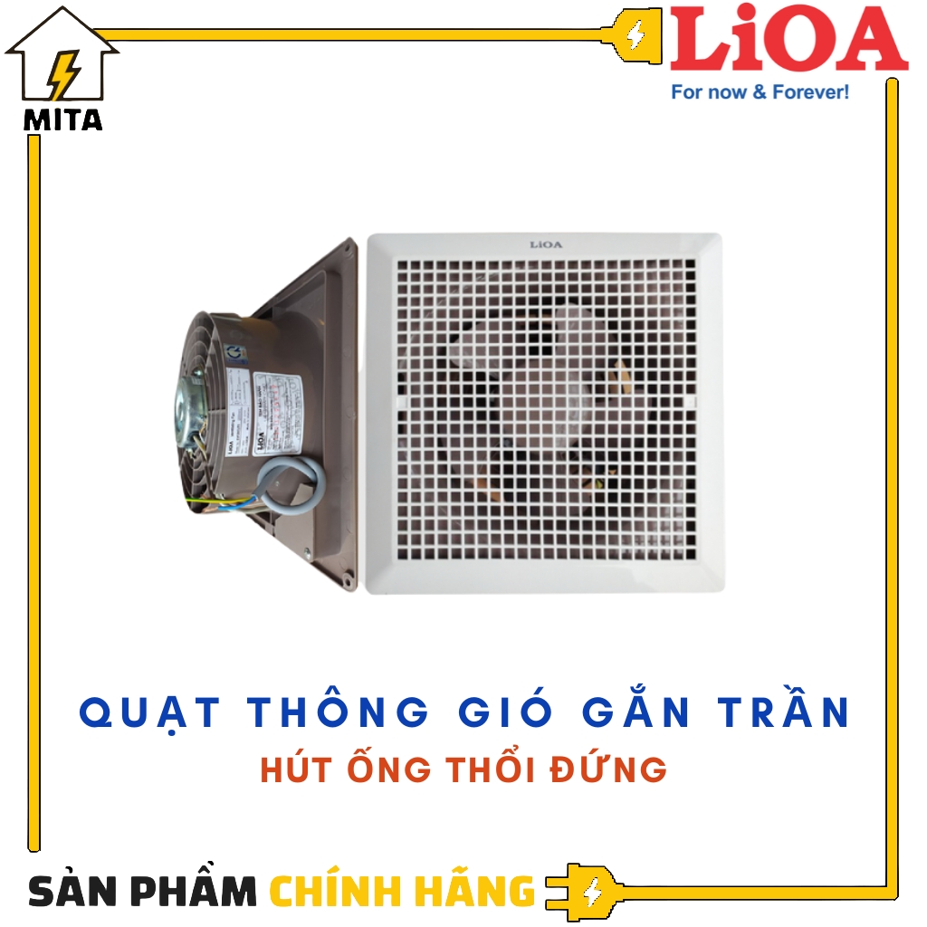 Quạt Thông Gió Gắn Trần LiOA EVF20CUT1