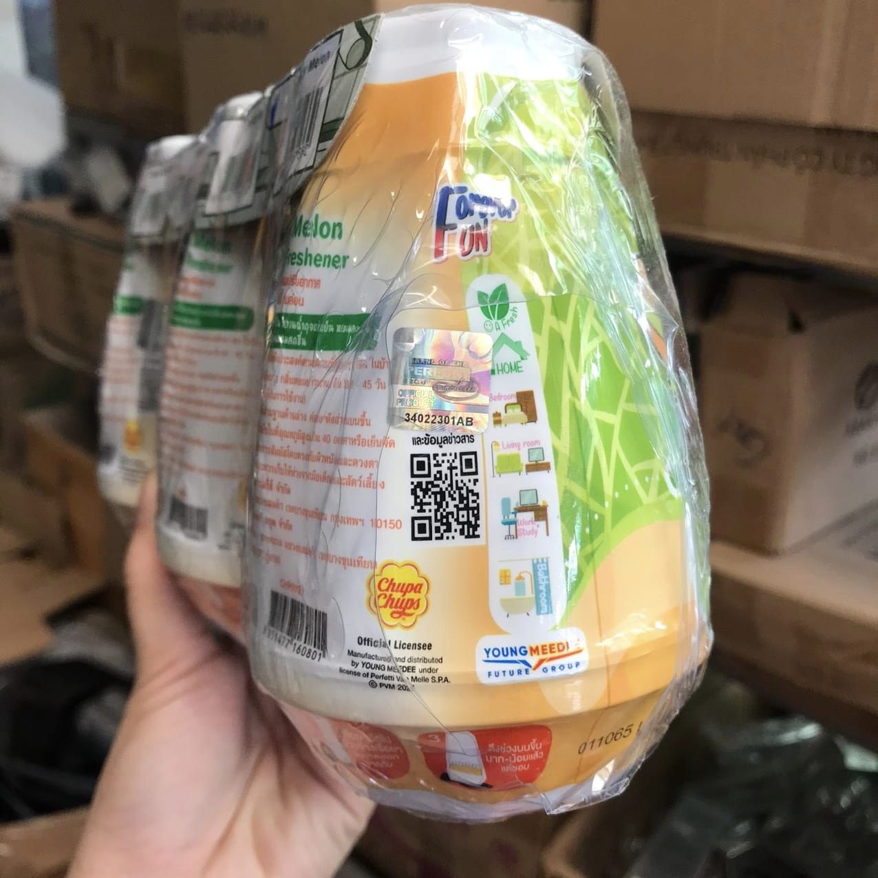 Sáp thơm Chupa chups hương dưa lưới/ dâu/nho