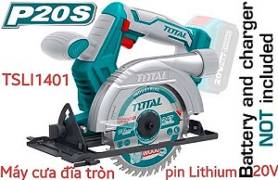 Máy cưa đĩa tròn dùng pin lithium 20v total tsli1401