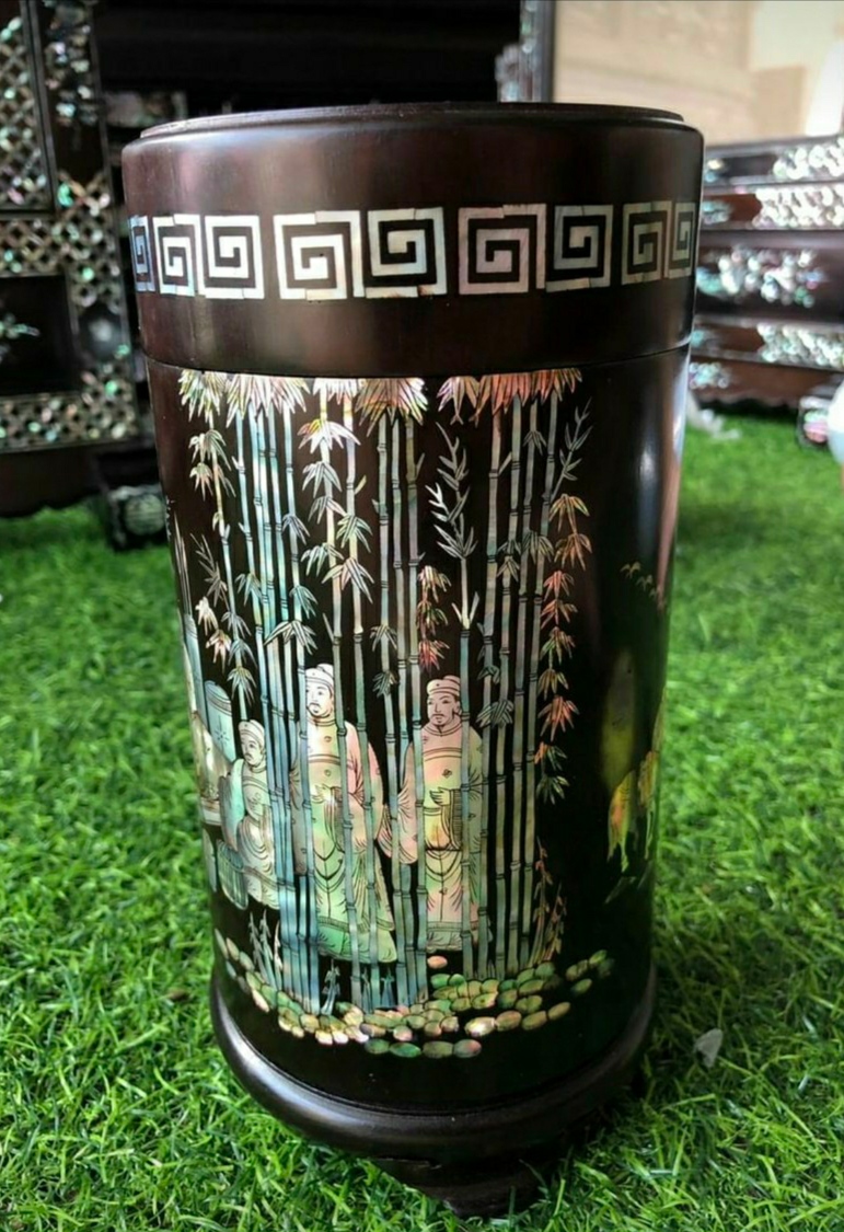 Hộp đựng chè khảm ốc xà cừ siêu đẹp