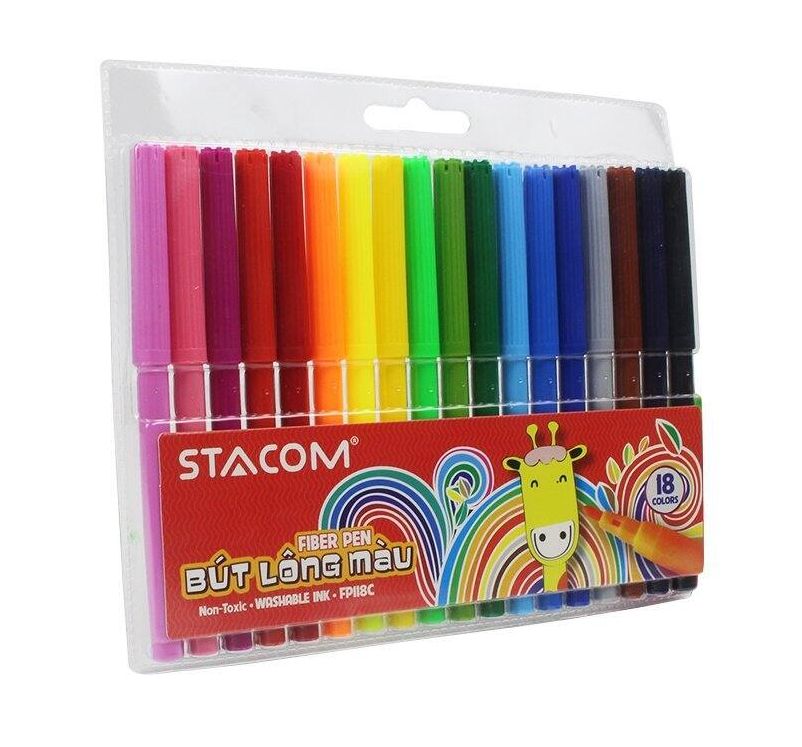 Bộ bút lông màu Stacom 18 màu FP118C