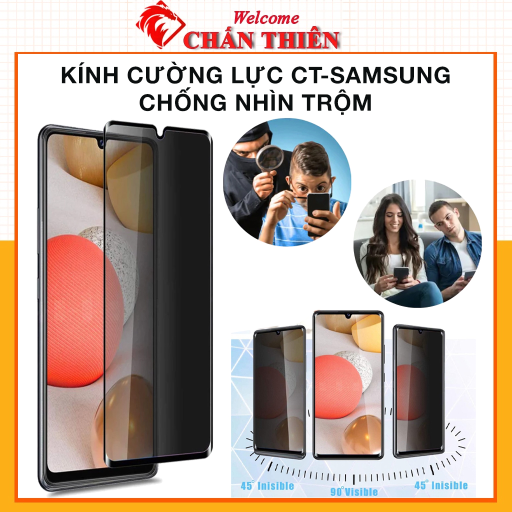 Kính cường lực chống nhìn trộm samsung a04 a73 a23 a24 a73 a22 a33 a53 a12 a03s core a50 m51 m53 a71 A02 A03 A02s A03s A12 M12 A32 A52 A52s A22 M32 A10 M10 A50 A50s A30s A30 A20 A51 A53 5G 4G