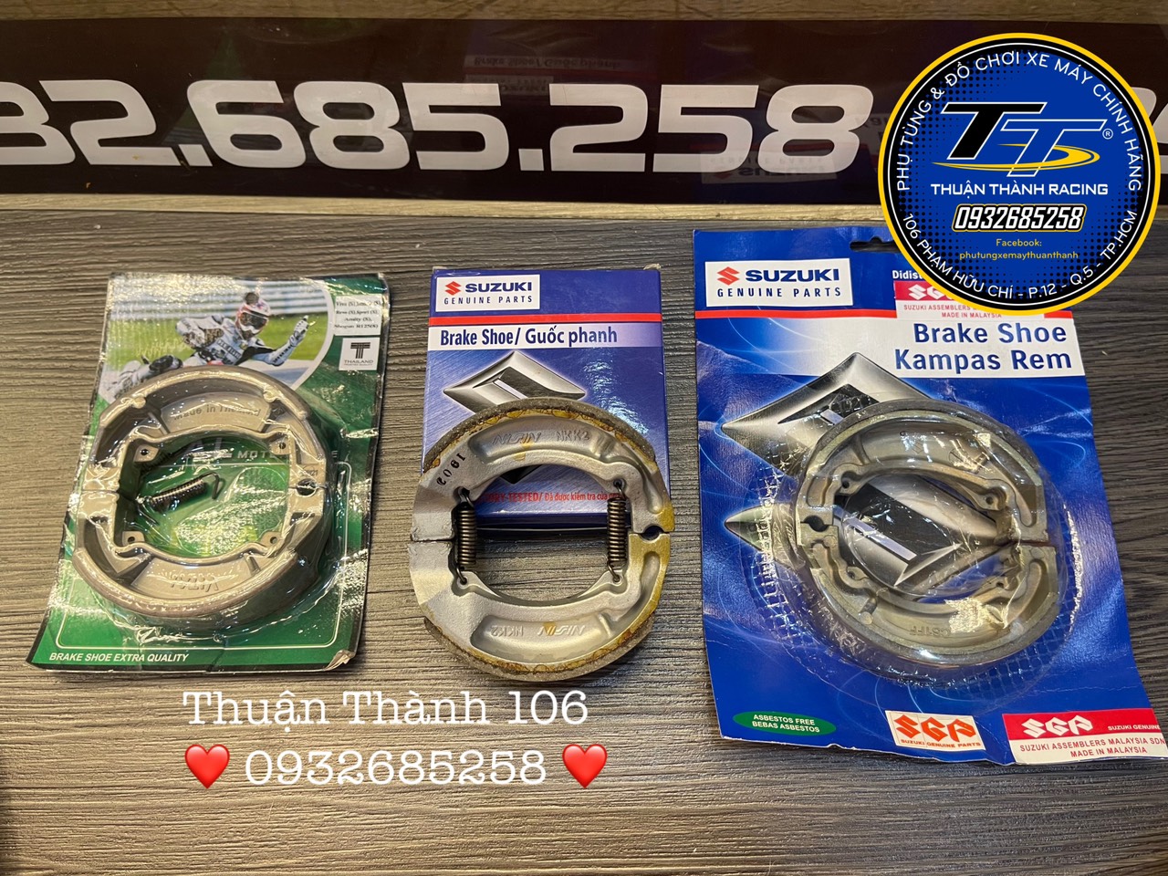 Bố thắng đùm Sport Satria Xipo RGV