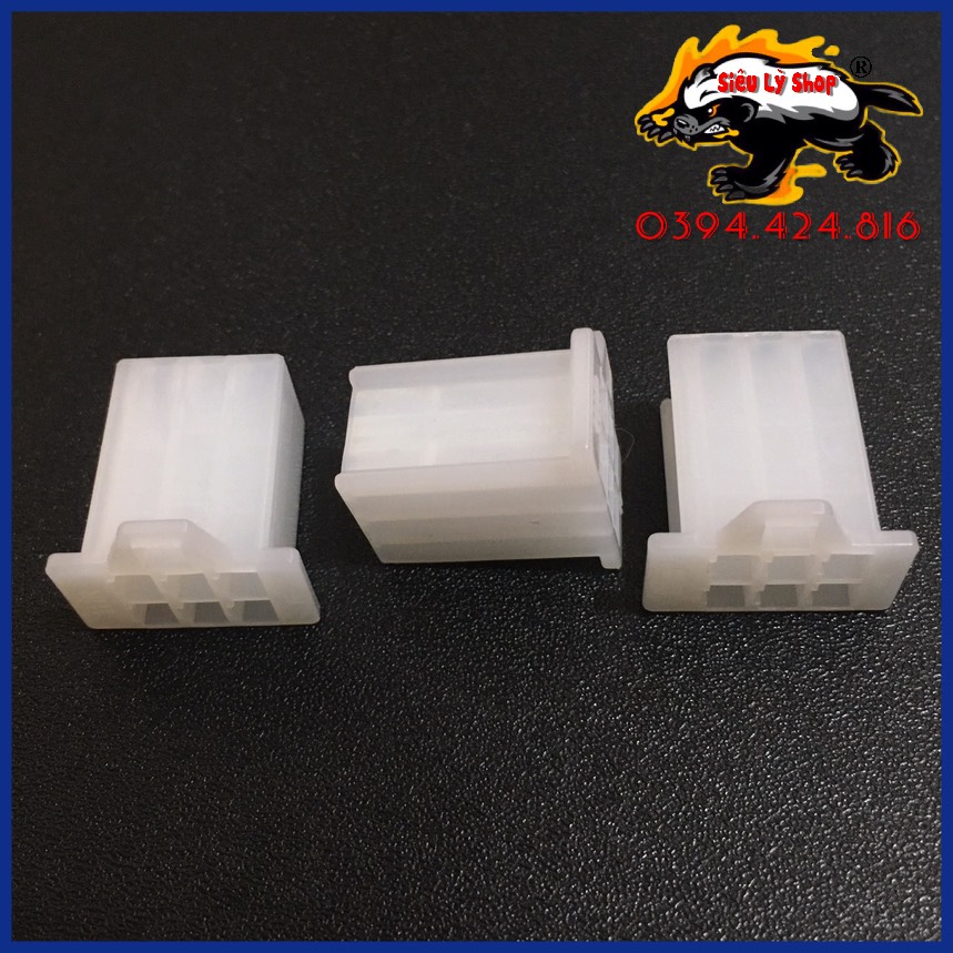 [Set 10cái] Giắc nhựa 6P-2.8 - Đầu đực