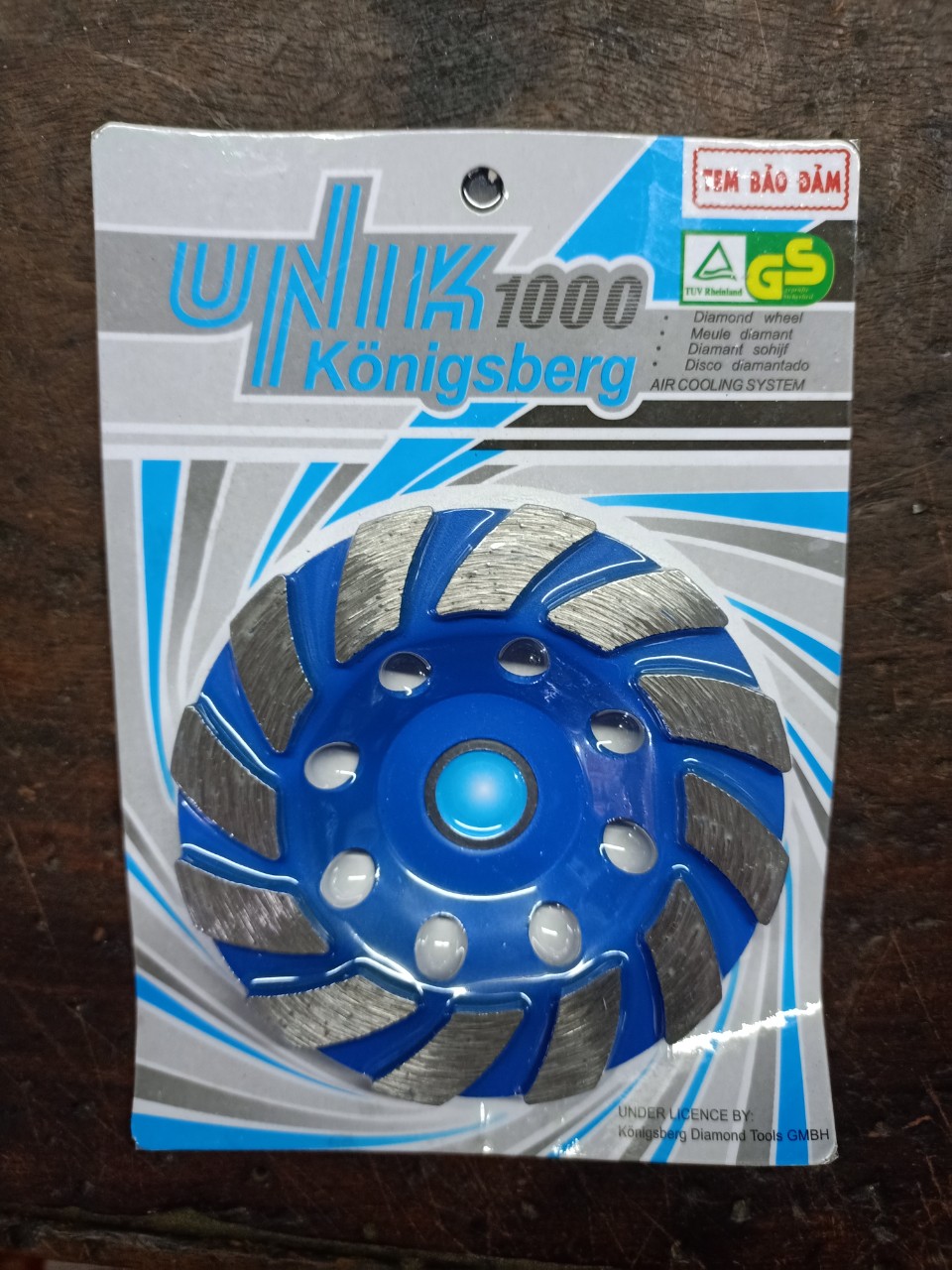Chén mài đá bê tông unik 1 tấc