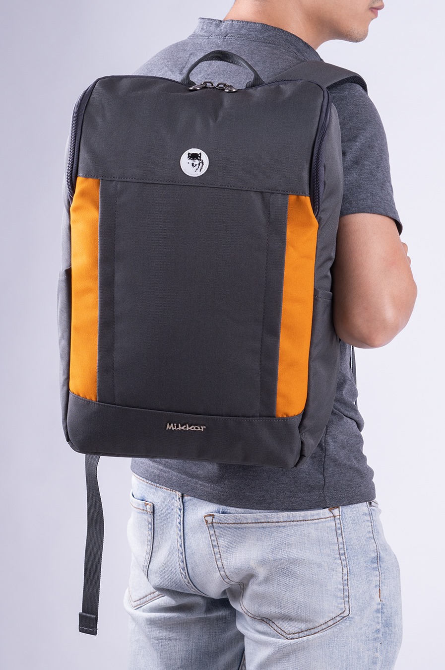[CHÍNH HÃNG] Balo laptop 15.6 inch Mikkor The Kalino thiết kế thời trang, tiện dụng chất liệu vải chống thấm nước, nhiều ngăn rộng rãi phù hợp mang đi học đi làm hàng ngày