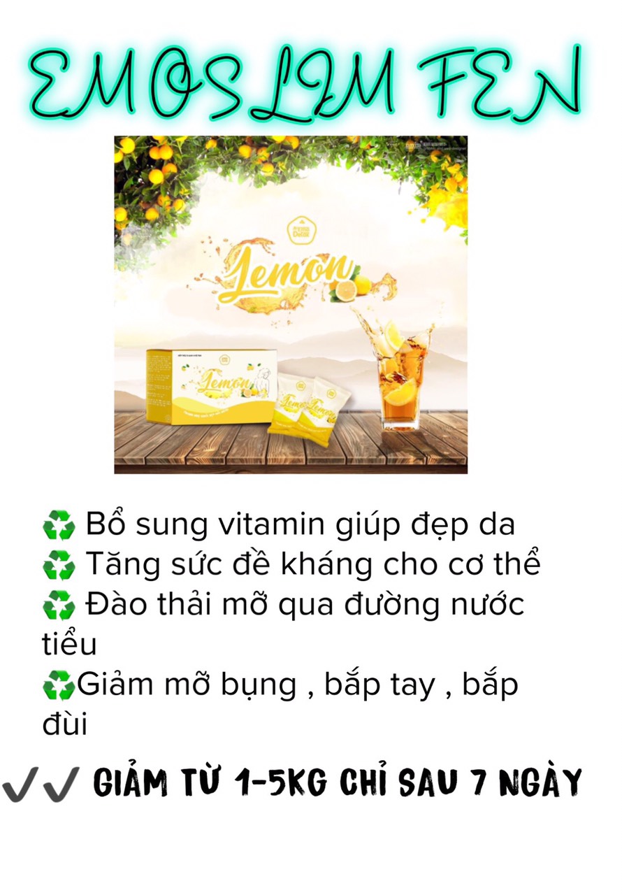 [Kèm Quà] NƯỚC UỐNG TRÁI CÂY DETOX EMO VỊ CHANH