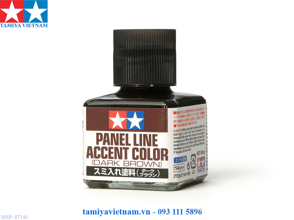 87140 dung dịch kẻ lằn chìm panel line accent color (dark brown)