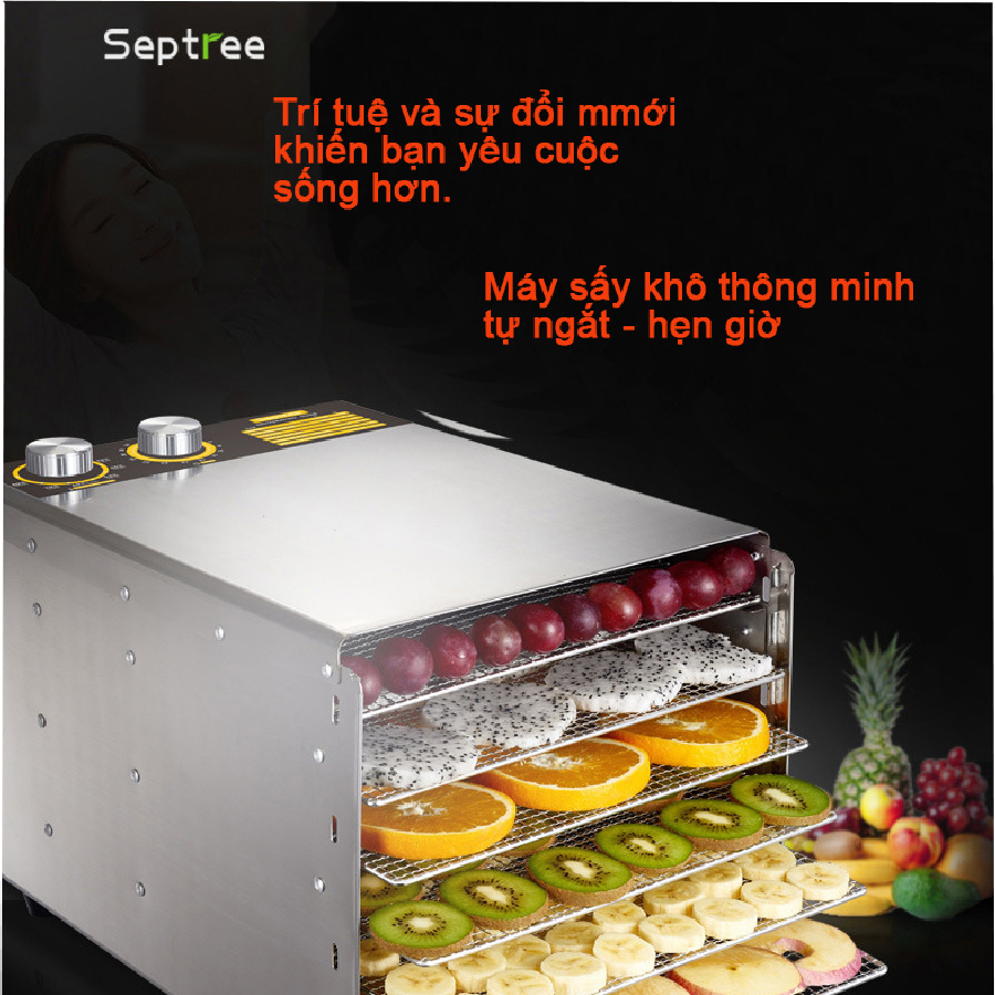 Máy Sấy Hoa Quả Thực Phẩm Gia Đình Septree ST03